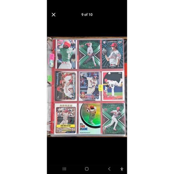 Baseball Trading Card Binder - 598 Cards - As a LOT or by TEAM
